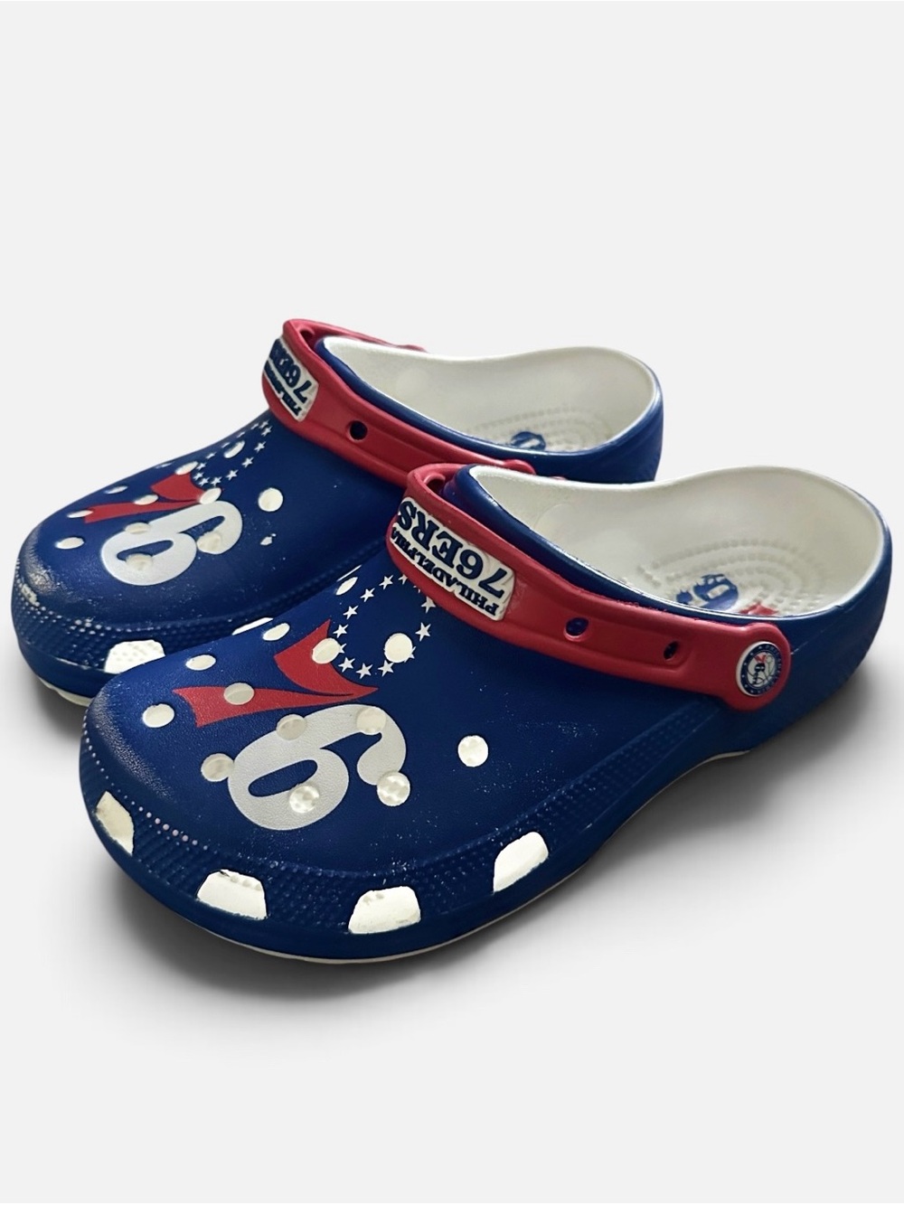 Crocs 76ers Slip on Clogs Shoes Men’s 6 Womens 8